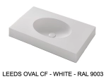 Plan vasque lavabo sur mesure : L 60 à 201 x P 40 à 51 cm, finition lisse mate, 10 couleurs au choix, Anti bactérien, résine Akrytan® teinté dans la masse, Livraison Offerte.